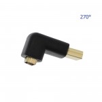 Αντάπτορας gold plated HDMI αρσενικό σε HDMI θηλυκό γωνία 90° OEM