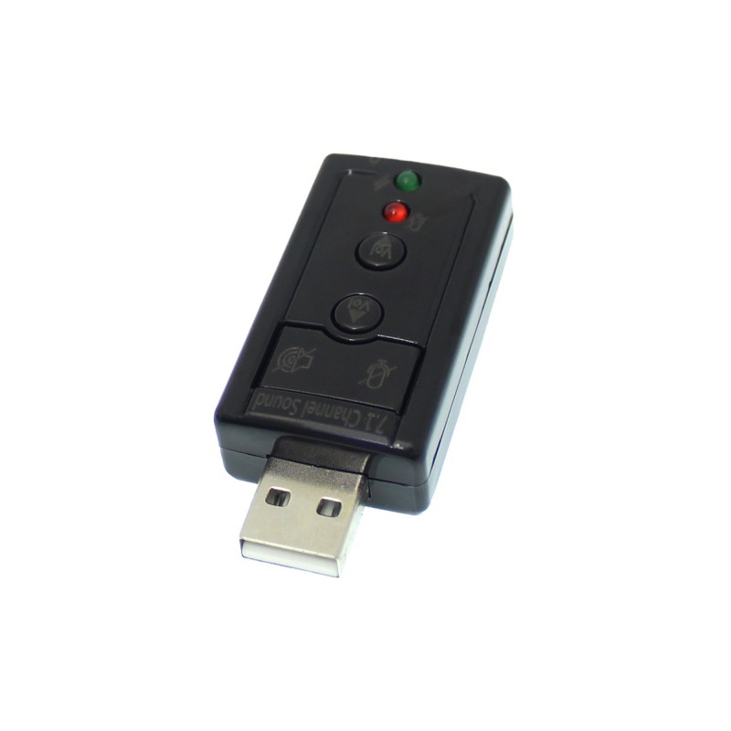 USB κάρτα ήχου 7.1 μαύρο OEM