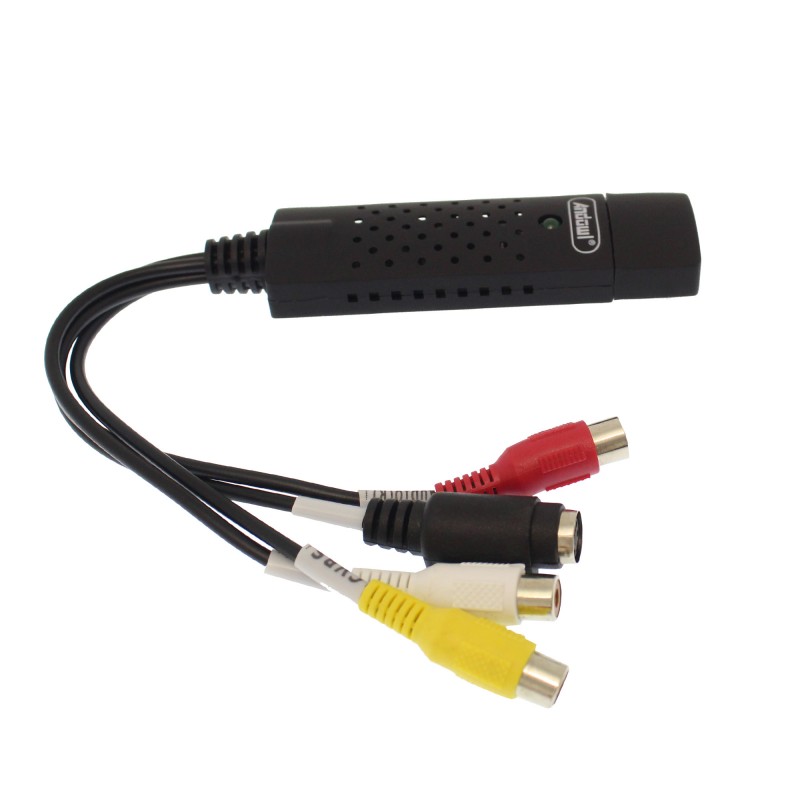 Αντάπτορας καταγραφής βίντεο USB 2.0 με βύσματα 3 x RCA/S-Video θηλυκά και CD-ROM Q-HD31 Andowl