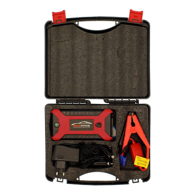 Jump Starter Φορητός Εκκινητής Μπαταρίας Αυτοκινήτου-Μοτοσυκλέτας Πολλαπλών Χρήσεων 12V High Power 