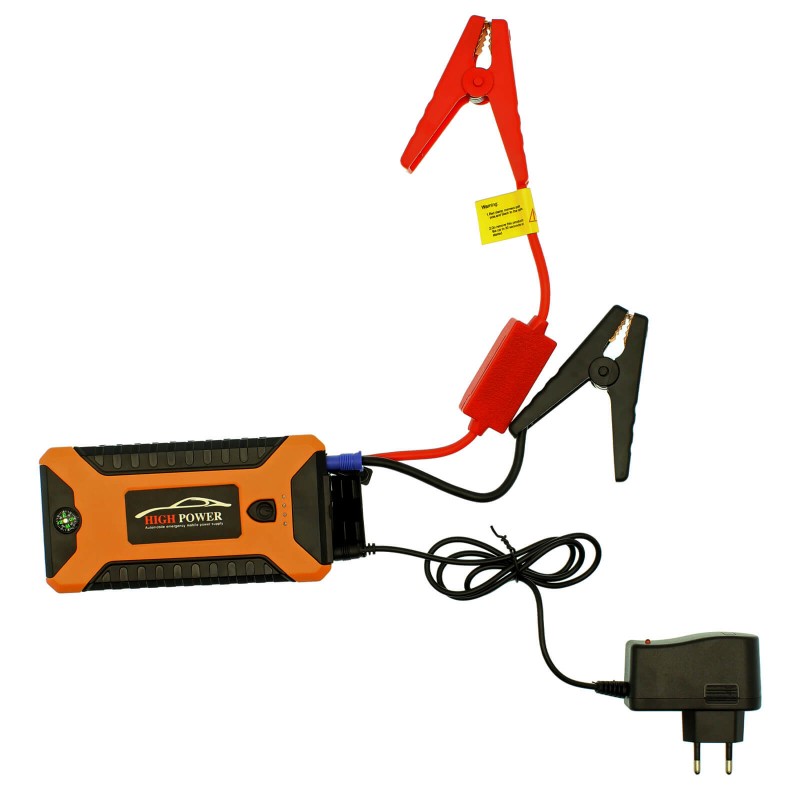 Jump Starter Φορητός Εκκινητής Μπαταρίας Αυτοκινήτου-Μοτοσυκλέτας Πολλαπλών Χρήσεων 12V High Power 