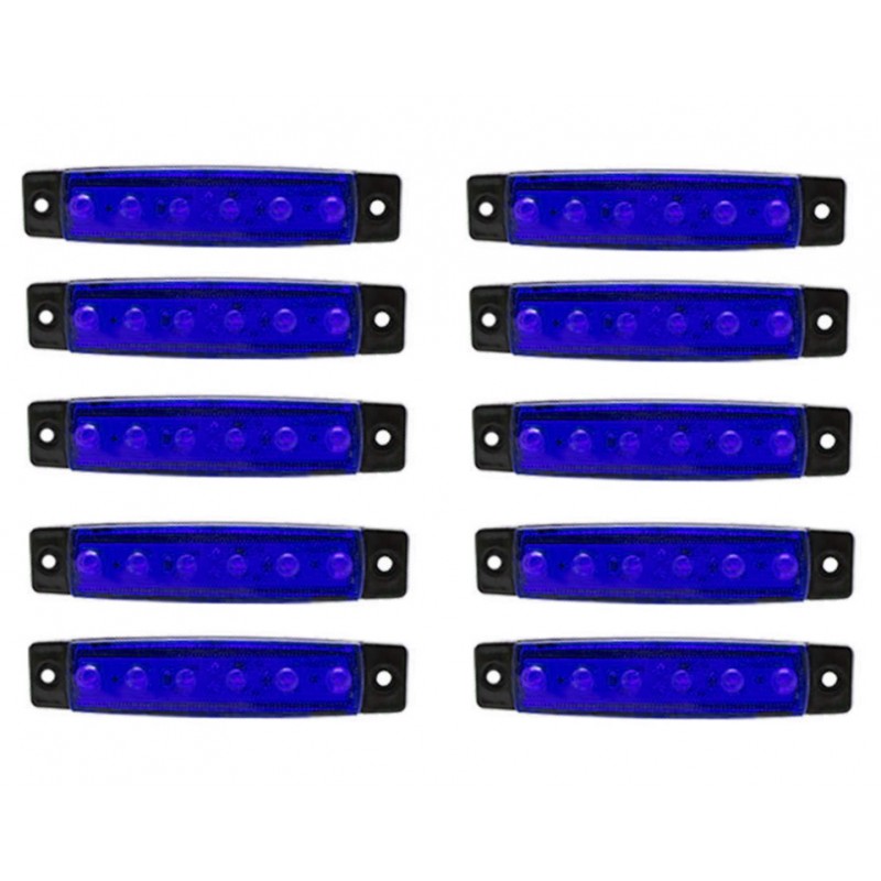 Φώτα όγκου LED με 6 SMD DC 12V 2W μπλε χρώματος 10 τεμ. IP66 OEM Φανάρια ee3810