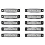 Φώτα όγκου LED με 6 SMD DC 12V 2W λευκού χρώματος 10 τεμ. IP66 OEM Φανάρια ee3812