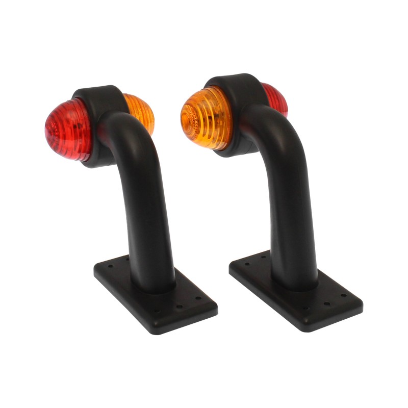 Πλευρικά φώτα όγκου LED 12 SMD 10-30V IP65 κόκκινο και πορτοκαλί για φορτηγό σετ 2 τεμαχίων ΟΕΜ