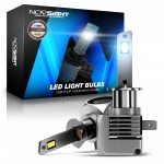 H1 LED 12V/24V 90W 20000LM 6500K IP68 A500 N56 NOVSIGHT 2 X 45W 2 έτη εγγύηση