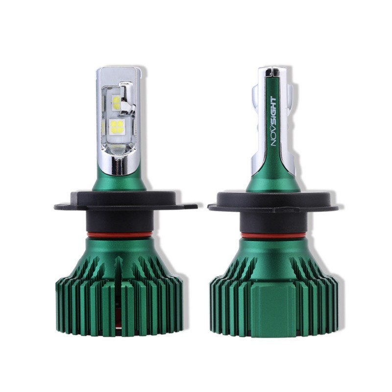 H4 LED 12/24V IP65 60W 16000LM 6500K A384 N8 NOVSIGHT 2 X 30W 2 έτη εγγύηση