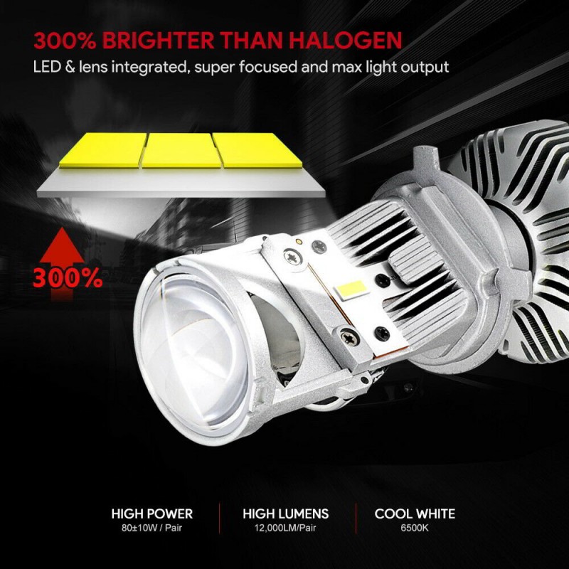 H4 LED 12V/24V 90W 12000LM 6500K IP68 A500 N26 NOVSIGHT 2 X 45W 2 έτη εγγύηση