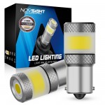 Μονοπολική λάμπα LED 1156 BA15S 12V/24V COB 15W 1800LM 6500K ψυχρό λευκό 2 τεμάχια A500 SL7 1156W NOVSIGHT