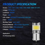 Μονοπολική λάμπα LED 1156 BA15S 12V/24V COB 15W 1800LM 6500K ψυχρό λευκό 2 τεμάχια A500 SL7 1156W NOVSIGHT