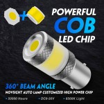 Μονοπολική λάμπα LED 1156 BA15S 12V/24V COB 15W 1800LM 6500K ψυχρό λευκό 2 τεμάχια A500 SL7 1156W NOVSIGHT