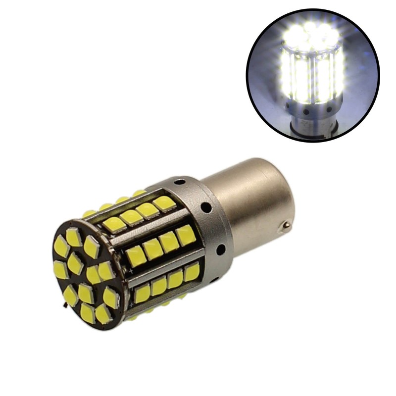 Μονοπολική Λάμπα LED CANBUS 1156 BA15S 44 SMD 12-24V 8000LM 6000K Ψυχρό Λευκό 1 Τεμάχιο OEM