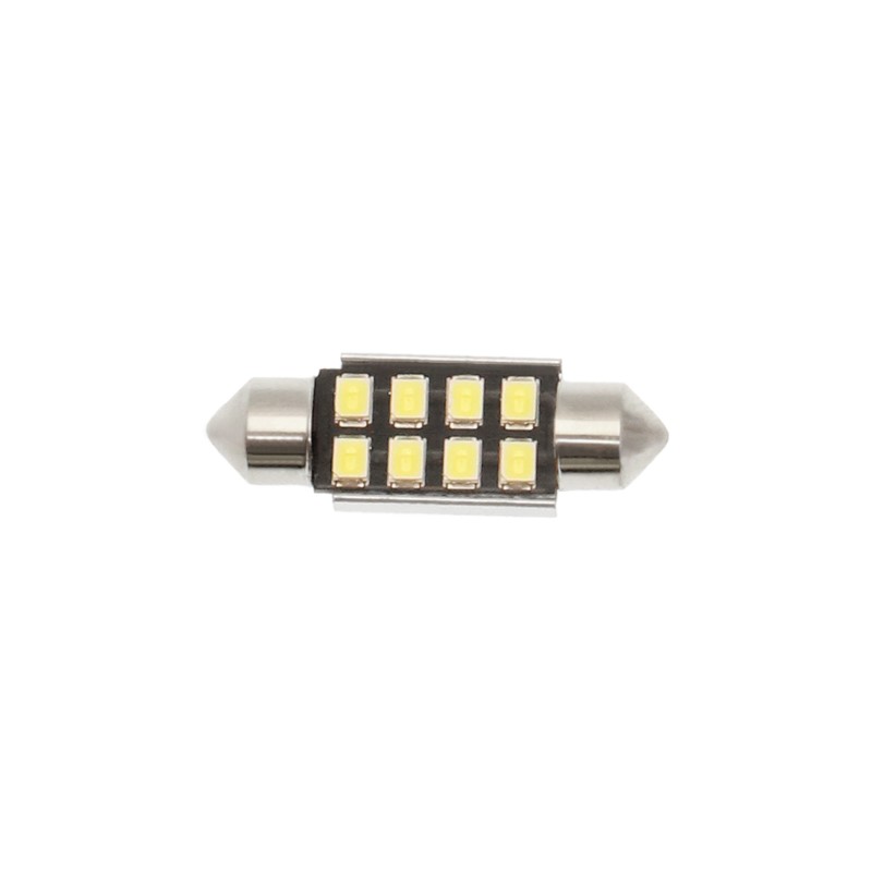 C5W LED λαμπτήρας πλαφονιέρας 39mm 12V 3W Canbus 8 SMD ψυχρό λευκό 6000K 1 τεμ. OEM