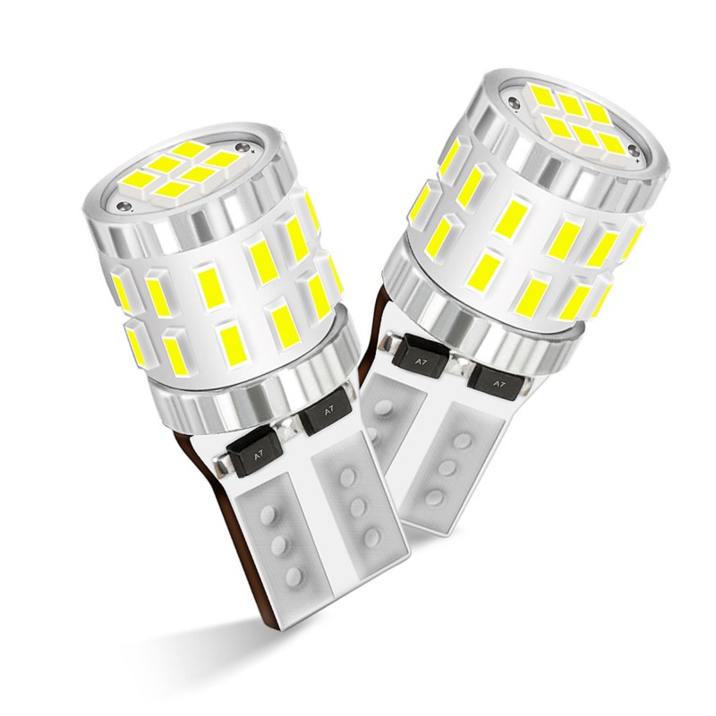 T10 LED 12V/24V 30 SMD 3014 CANBUS 300LM 3W ψυχρό λευκό 6500Κ 2 τεμάχια A620-W-T10-2 NOVSIGHT 