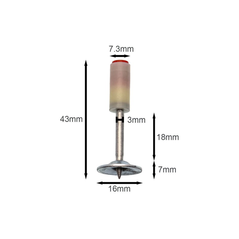 Καρφιά μπετού για καρφωτικό χειρός 43mm x 7.3mm 200 τεμ. OEM