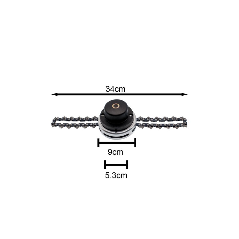 Κεφαλή Μεσινέζας M10 Με Αλυσίδα 2 Εξόδων 34cm AT000100211