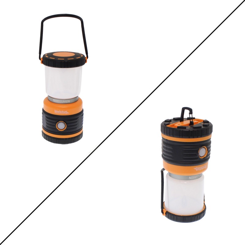 LED Φανάρι 1000LM dimmable με 4 λειτουργίες φωτισμού για camping INVICTUS INV-1000L