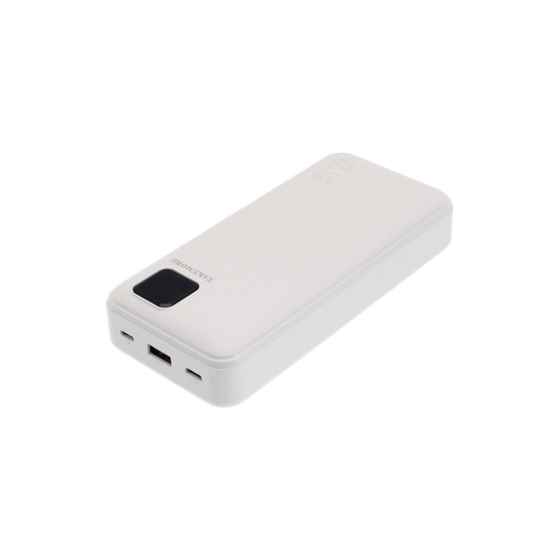 Powerbank με Θύρες USB και Type C 20000 mAh 22.5W με Ενσωματωμένα Καλώδια Φόρτισης Λευκό R26 TAKEMORE