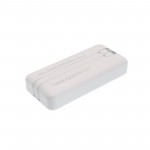 Powerbank με Θύρες USB και Type C 20000 mAh 22.5W με Ενσωματωμένα Καλώδια Φόρτισης Λευκό R26 TAKEMORE