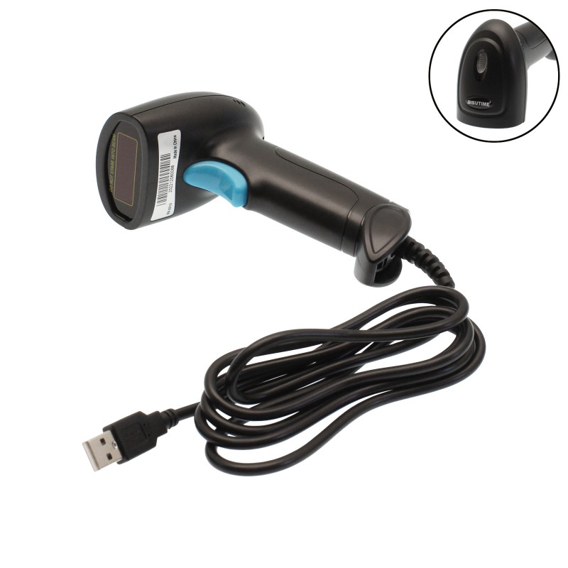 Ενσύρματο Barcode Scanner USB 1D laser μαύρο BS-2013