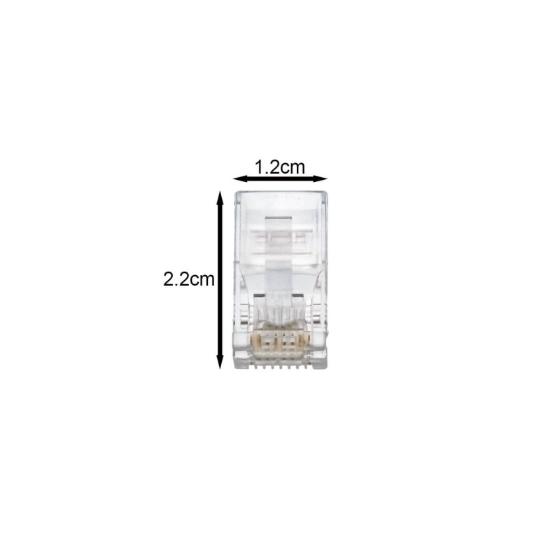 Βύσμα Ethernet RJ45 Αρσενικό 100 Τεμάχια Q-RJ45 Andowl