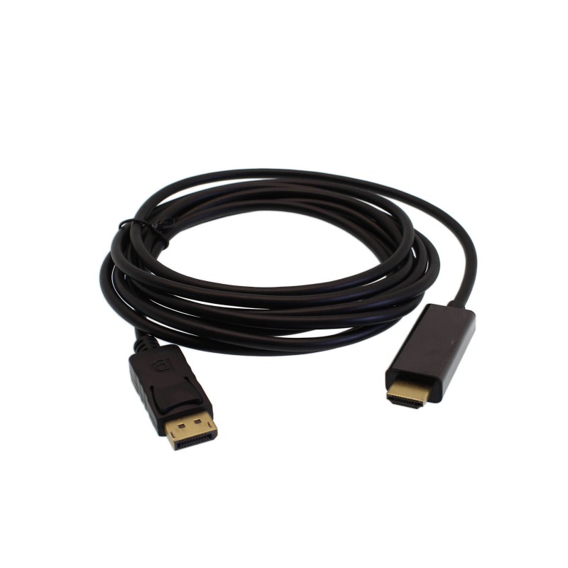 Καλώδιο DisplayPort Αρσενικό σε HDMI Αρσενικό 3m HDTV 1080P OEM