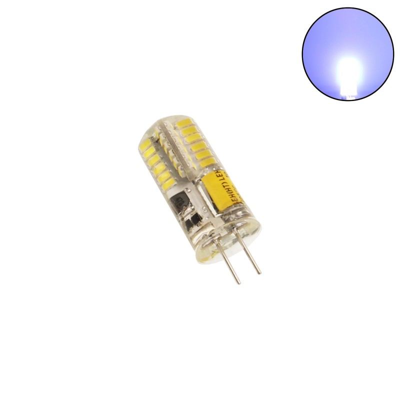 G4 LED dimmable σιλικόνης 12V 5W 480LM 48 SMD ψυχρό λευκό 6000K OEM