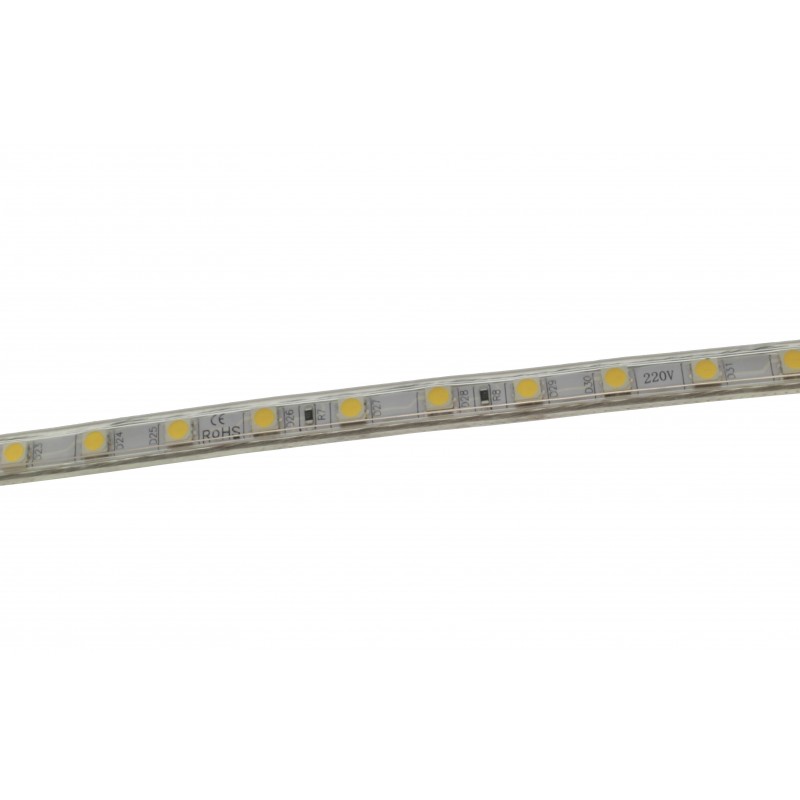 LED ταινία strip αδιάβροχη 1m - 100m 5050 warm white 220V 60 SMD OEM LED ταινίες ee2765