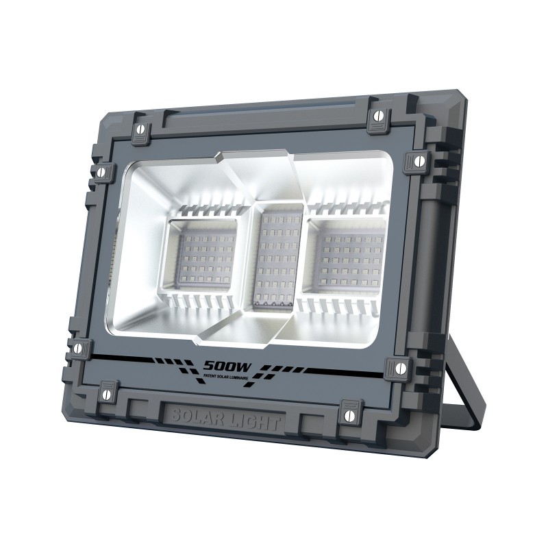 Αδιάβροχος ηλιακός προβολέας LED 500W 95 SMD RGBW IP67 με ηλιακό πάνελ και τηλεχειριστήριο MJ-AW500C