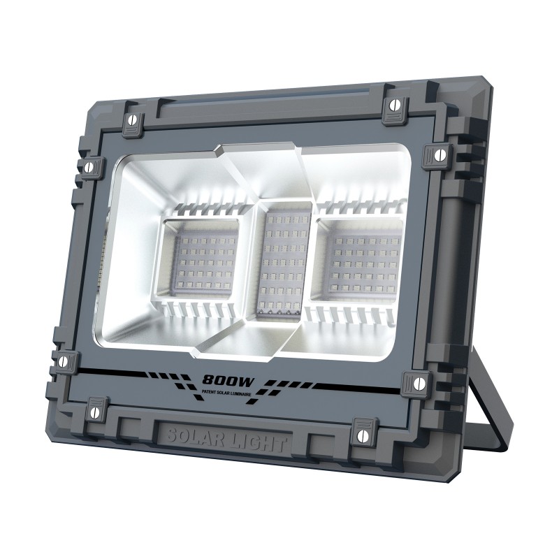 Αδιάβροχος ηλιακός προβολέας LED 800W 95 SMD RGBW IP67 με ηλιακό πάνελ και τηλεχειριστήριο MJ-AW800C