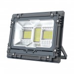 Αδιάβροχος ηλιακός προβολέας LED 300W 318 SMD ψυχρό λευκό 6000K IP67 με ηλιακό πάνελ και τηλεχειριστήριο MJ-AW300